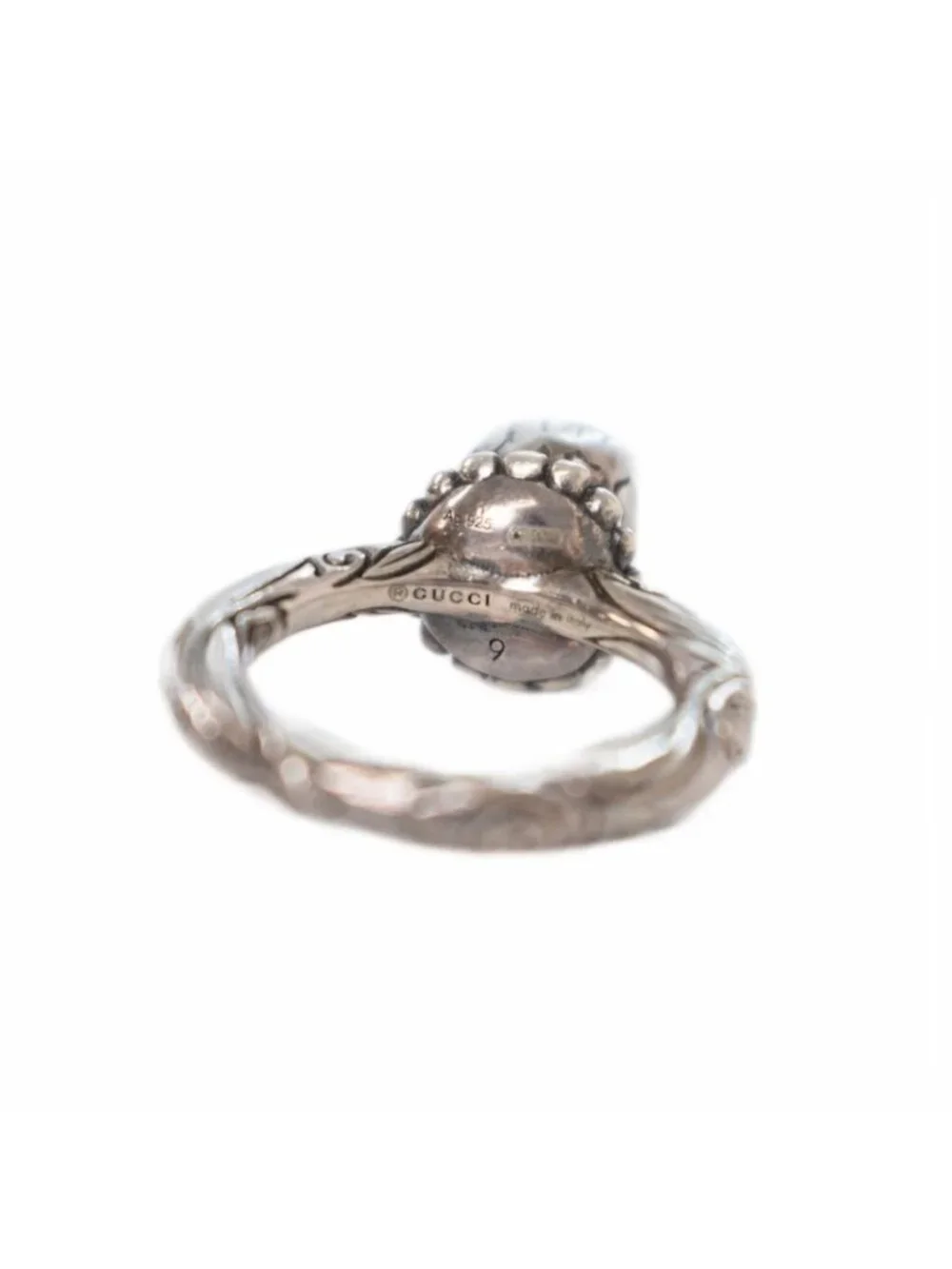 Gucci Anga Forest Eagle Ring 925 Silver